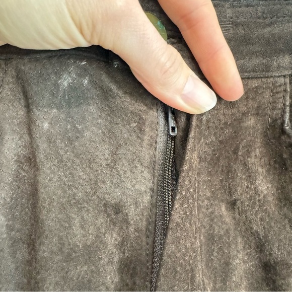 VTG Wilsons Maxima Leather Brown Pants Women’s 8 Straight Leg Western Boho - Picture 9 of 13